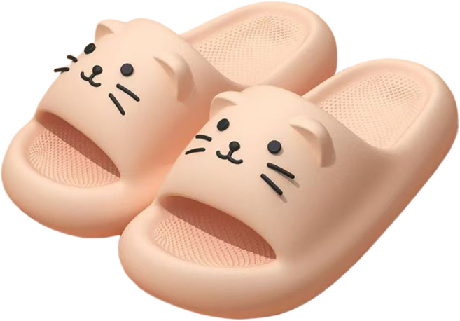 코다치프 말랑말랑 PVC 쫀득욕실화, 분홍색, 1개