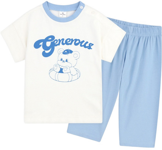 MilkBaby 여름속으로 상하의 세트