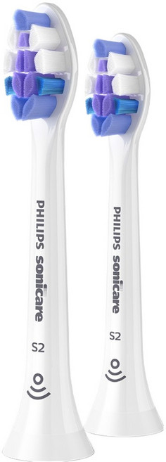PHILIPS 飛利浦 韓國 S2 敏感型超細毛牙刷刷頭 白色, HX6052/14, 2個