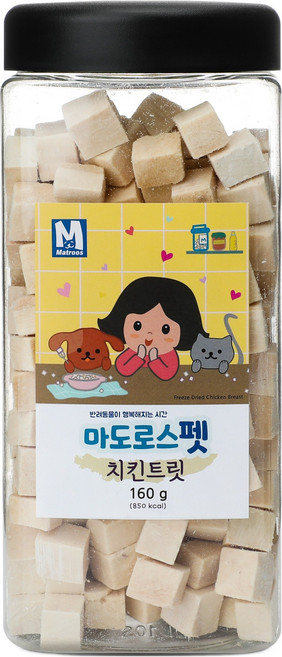 마도로스펫 반려동물 치킨트릿, 치킨, 160g, 1개