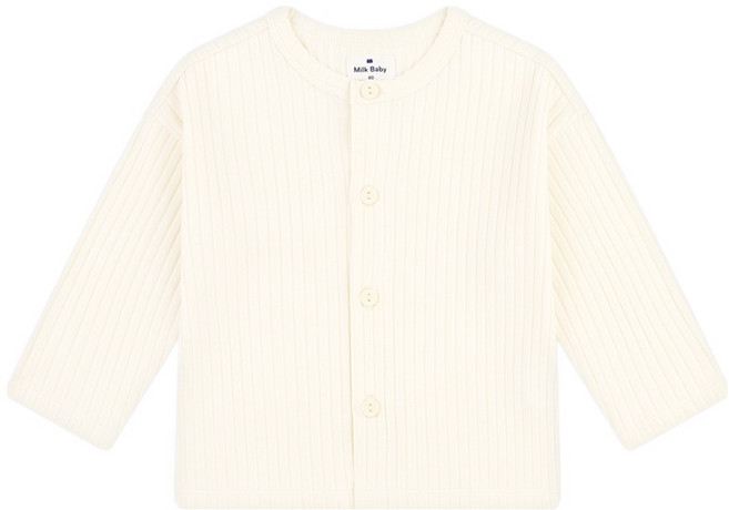 MilkBaby 플레인 면모달 가디건