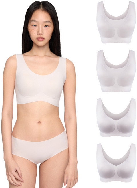 24hrs. 無感失憶寬肩內衣4件組