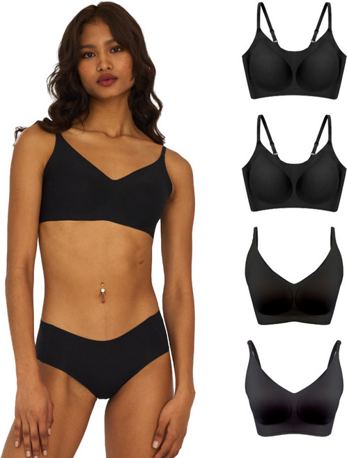 24hrs. 無感失憶細肩內衣4件組