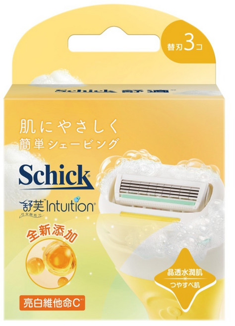 Schick 舒適牌 舒芙仕女除毛刀片 晶透煥亮, 1個, 3個裝