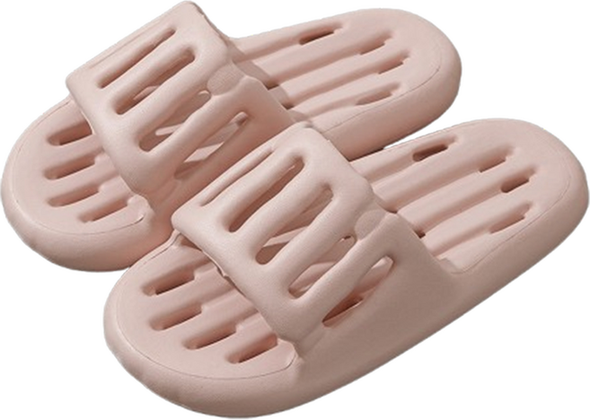 코다치프 방수 엠보싱 욕실화, 핑크, 1개