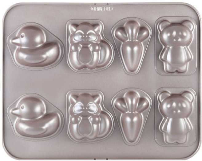 쉐프메이드 동물모양 마들렌틀 8구 WK9319, 1개