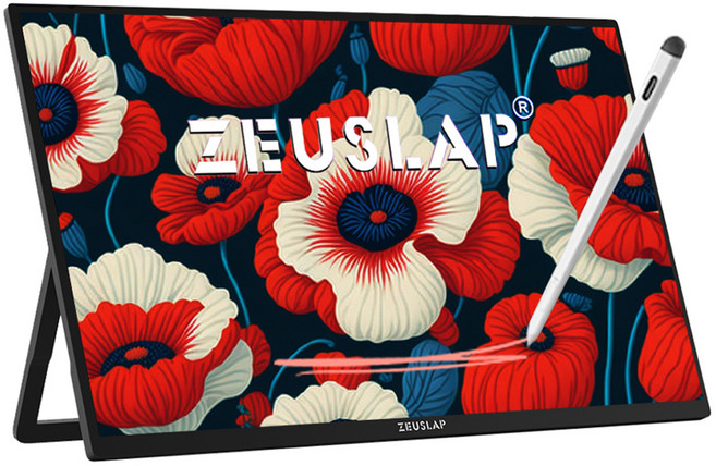 제우스랩 2.5K QHD 대화면 포터블 터치 모니터 400cd + 터치펜 세트 47.5cm, 55.88cm, Z22P PRO