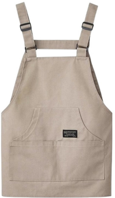 바른리빙 스텐다드 빅사이즈 앞치마, 베이지, 1개