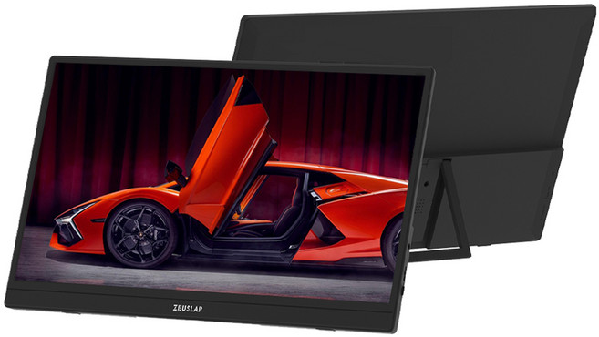 제우스랩 FHD 포터블 모니터 34.4cm, 39.6cm, ZB156