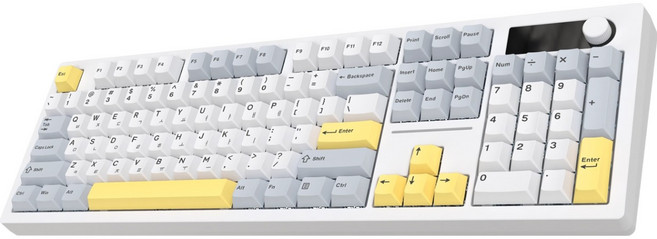 앱코 오피스워커 블루투스 104키 퀵스왑 HAIMU 기계식 유무선 키보드 HMX 벚꽃 스위치, 엘리스 블루, ACH105, HMX 벚꽃축