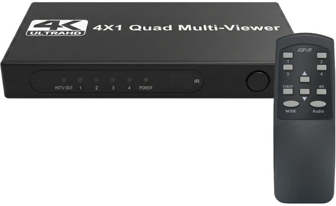 COMS HDMI 멀티뷰어 4K 30Hz 4:1 화면분할기 OU004