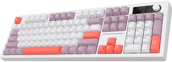 앱코 오피스워커 블루투스 104키 퀵스왑 기계식 유무선 일반형 키보드, 라벤더, ACH105, 제조사축