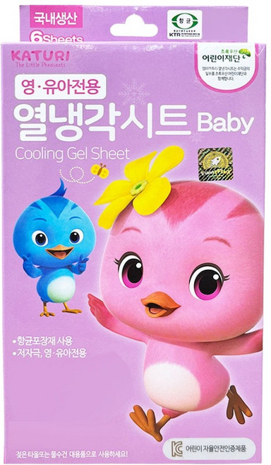 엄마까투리 열냉각시트 영유아전용, 6개입, 1개