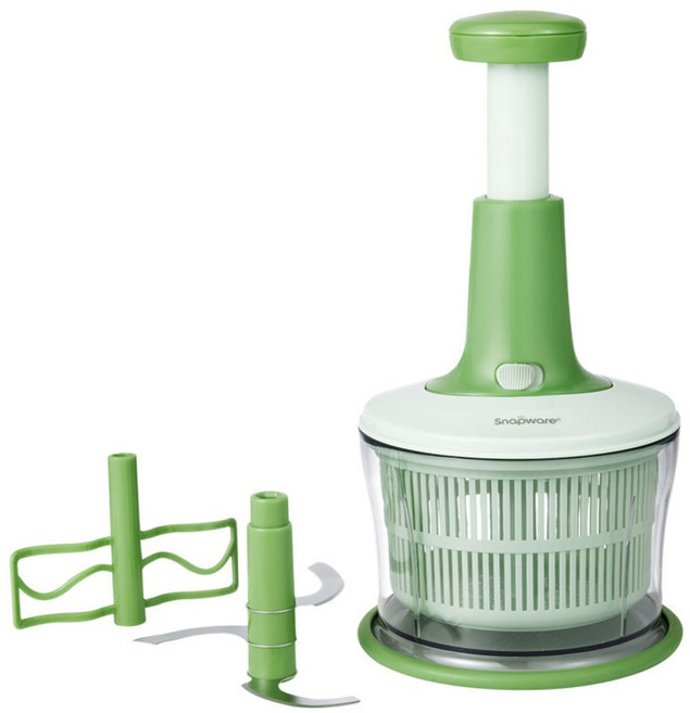 Corelle Brands 康寧餐具 多功能按壓食物調理器, 綠色, 1個