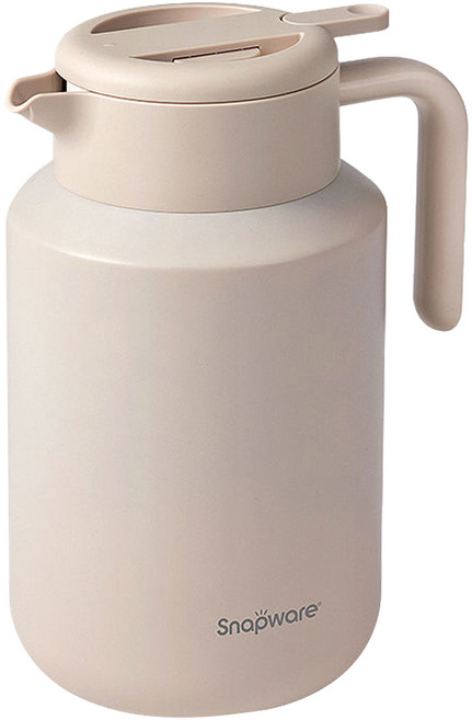 Corelle Brands 康寧餐具 不鏽鋼真空保溫壺, 1個, 奶油杏, 2.4L