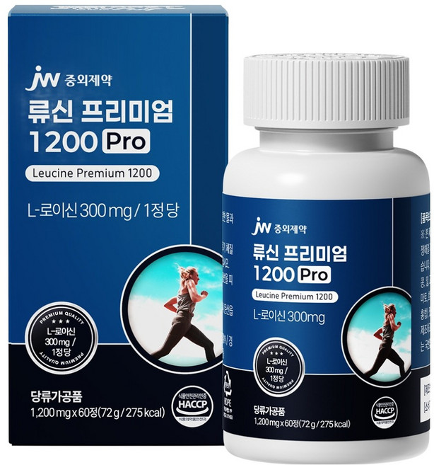 JW중외제약 류신 프리미엄 1200 Pro 72g, 1개, 60정