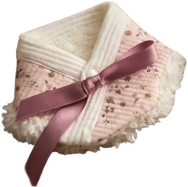 그루밍독 반려동물 한복 꽃분이 케이프, 핑크, 1개