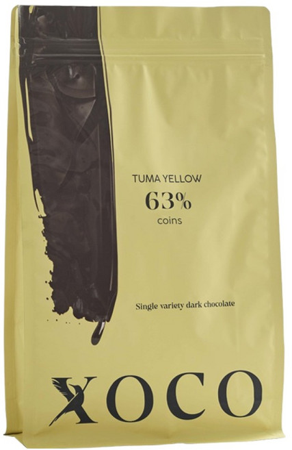 XOCO 투마 옐로우 63% 코인 커버춰 초콜릿, 2.5kg, 1개