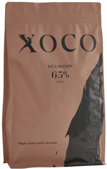 XOCO 니카 브라운 65% 코인 커버춰 초콜릿, 2.5kg, 1개