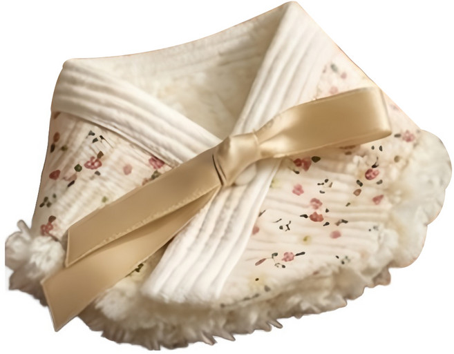 그루밍독 반려동물 한복 꽃분이 케이프, 크림, 1개