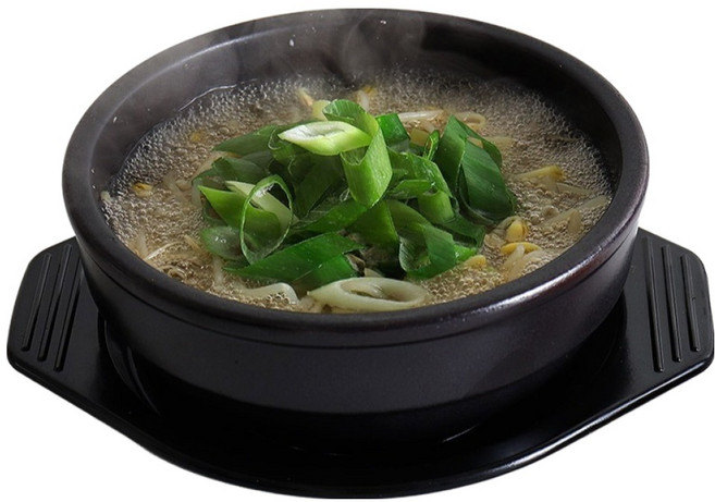 Woori Sot 韓國產傳統豆芽解酒湯砂鍋 + 託盤組, 1套, 17cm