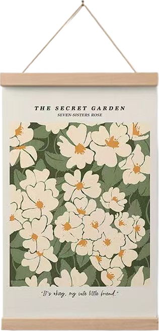 바이데 인테리어 꾸미기 좋은 북유럽스타일 두꺼비집 배전함 가리개 행잉 포스터, 들꽃스타일 A