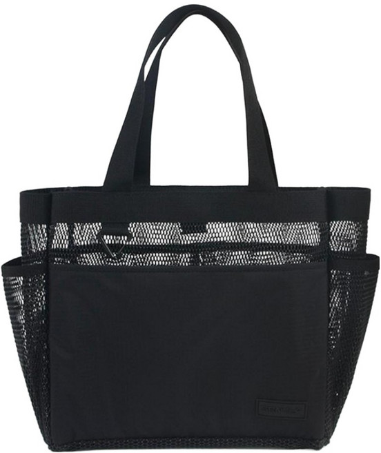 센티 메쉬 토트백 SB-101, 블랙