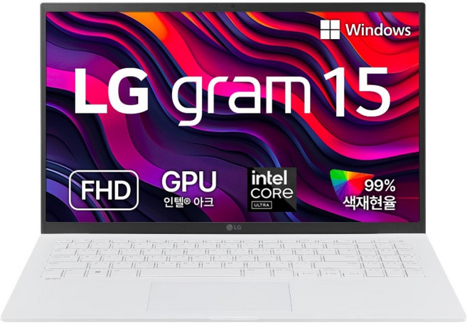 LG전자 2024 그램 15 코어i5 인텔 13세대, 스노우 화이트, 256GB, 16GB, Free DOS, 15ZD90RU-GX54K
