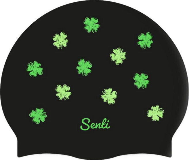 센티 클로버 실리콘 수모, BLACK, 1개