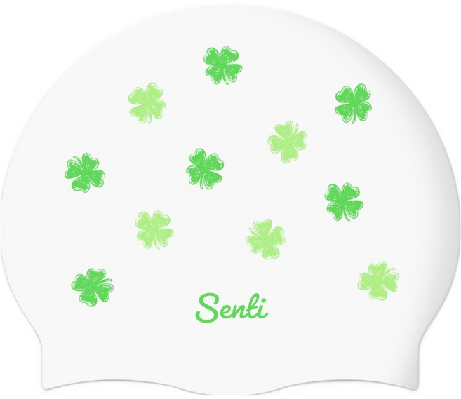 센티 클로버 실리콘 수모, WHITE, 1개