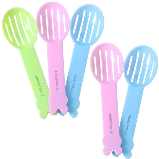 딩동펫 햄스터 다용도 미니 모래 스푼 3.2 x 11 cm, 랜덤발송, 5개