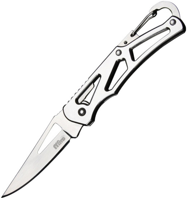 모모 캠핑용 접이식 칼, 실버, 1개
