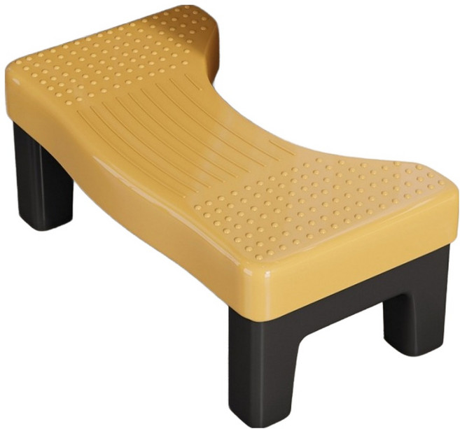 레드캐비넷 사무실 욕실 편안한 발받침대 HR2576, 옐로우블랙