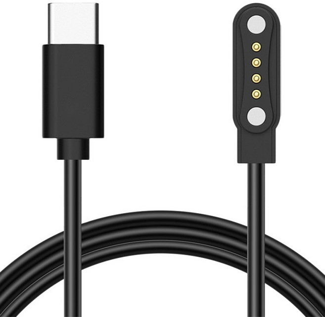 스페이스쉴드 플라우드 노트 호환 스탠다드 USB C타입 충전 케이블 1m, 블랙, 1개