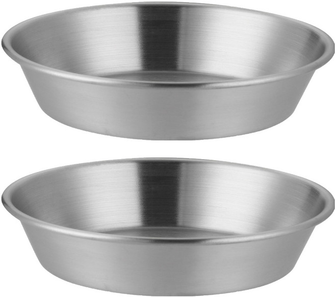 발룬피니 스텐 304 찬기 반찬 접시 13cm, 실버, 2개