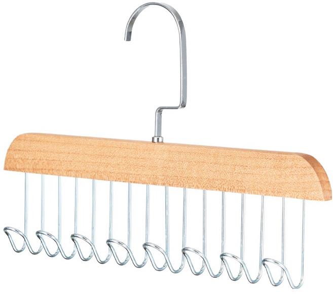 아케이바이 고급형 다용도 8구 옷걸이, 1개, 우드