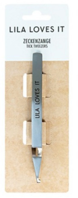 LILA LOVES IT 寵物TICK TWEEZER 髮夾式除蜱夾 35g, 銀色, 1個