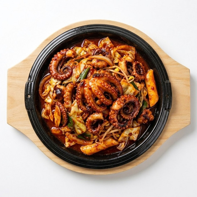 리빙메이트 법랑코팅 무쇠주물 원형 스테이크판 + 원목받침 세트, 혼합색상, 1세트