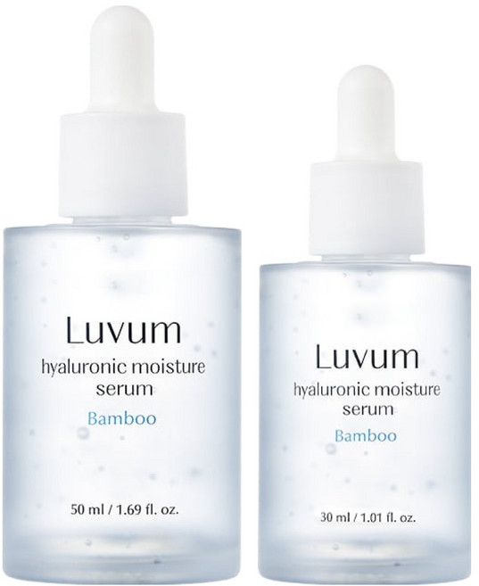 러븀 대나무 히알루론산 수분 세럼 30ml + 50ml 세트, 1개, 80ml