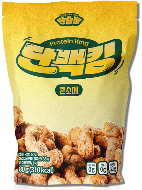 단슐랭 단백킹 단백질 과자 콘소메, 80g, 1개