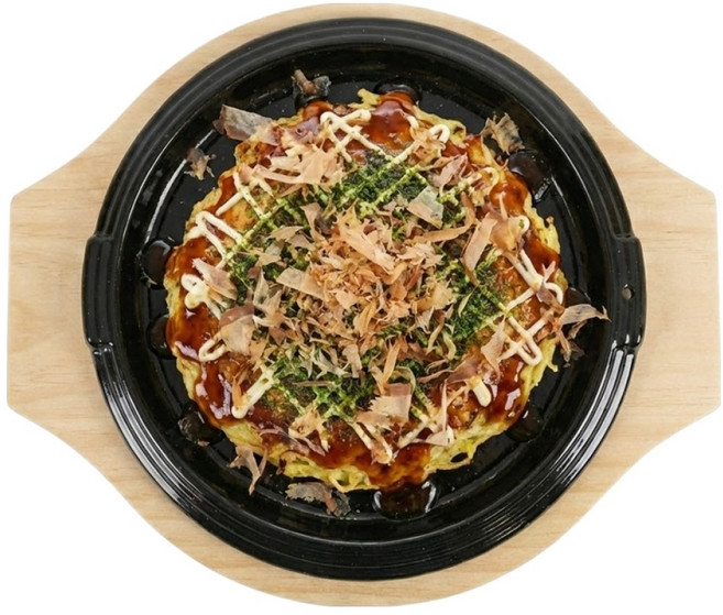 리빙메이트 법랑코팅 무쇠주물 원형 스테이크판 + 원목받침 세트, 혼합색상, 1세트