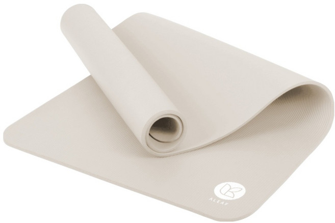 아리프 NBR 와이드 요가매트 + 스트랩 세트, 라이트 베이지, 1세트