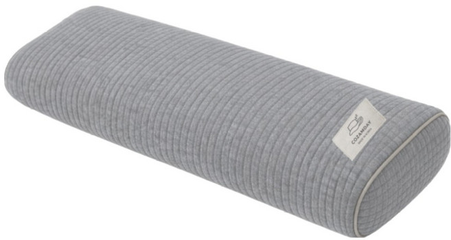 cozamday 韓國製造 100%莫代爾 方形蕎麥枕, 灰色, 1個