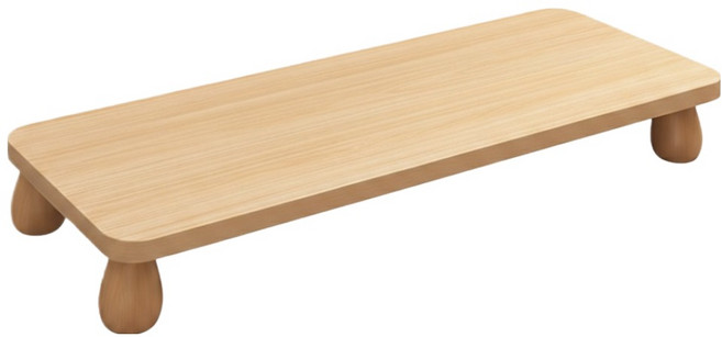 디노 원형 받침 튼튼 모니터 받침대 40 x 15 x 8 cm, 원목1