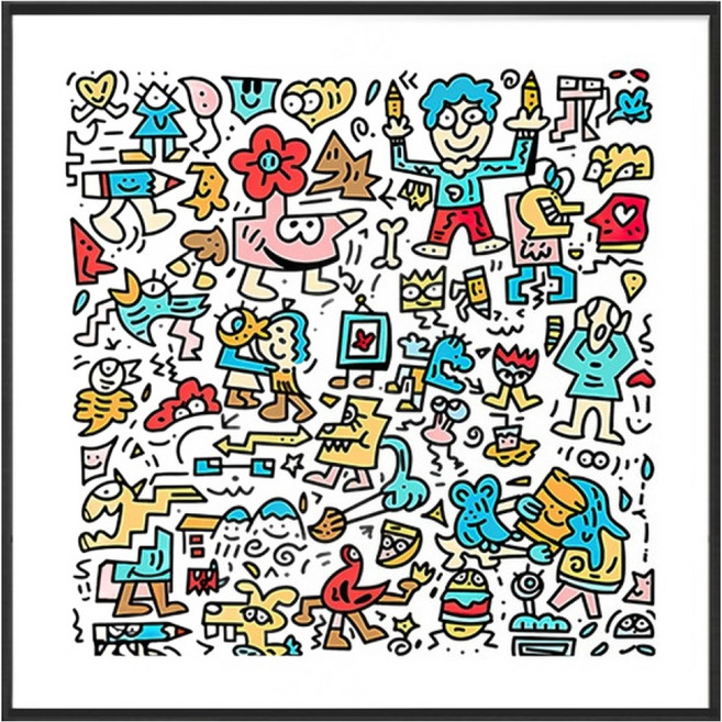 썬앤드림 팝아트 카페 매장 인테리어 고해상도 액자, 47