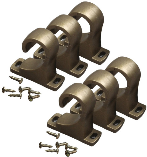 준앤컴파니 봉브라켓 25mm 3p, 골드, 2개