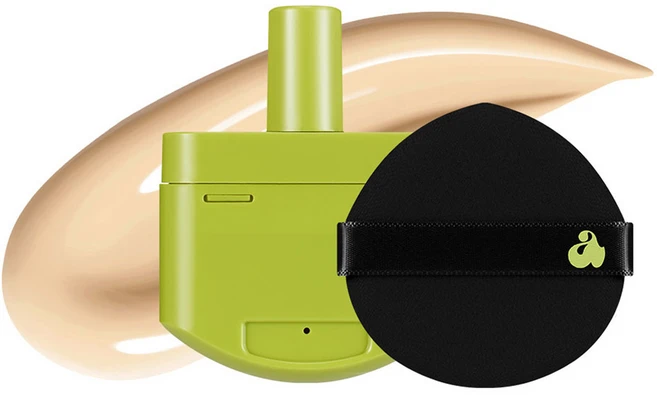 언리시아 새틴 웨어 헬시 그린 쿠션 파운데이션 리필 15g, 16N 피치 퍼즈, 1개 - 쿠팡