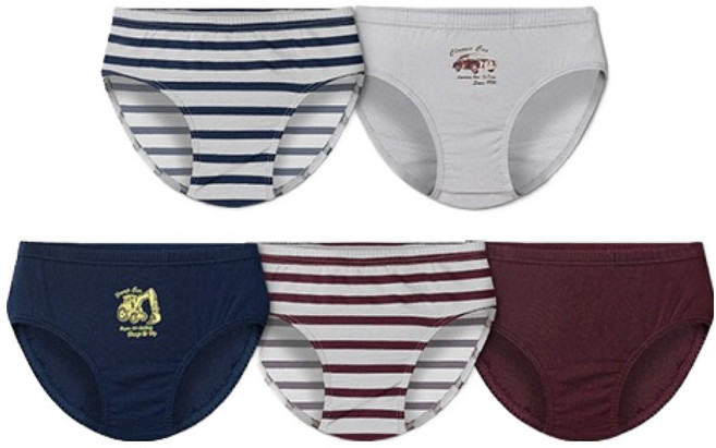 유니프랜드 빈티지카 면 삼각팬티 5종 세트