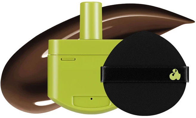 언리시아 새틴 웨어 헬시 그린 쿠션 파운데이션 리필 15g, 51N 초코 퍼지, 1개 - 쿠팡