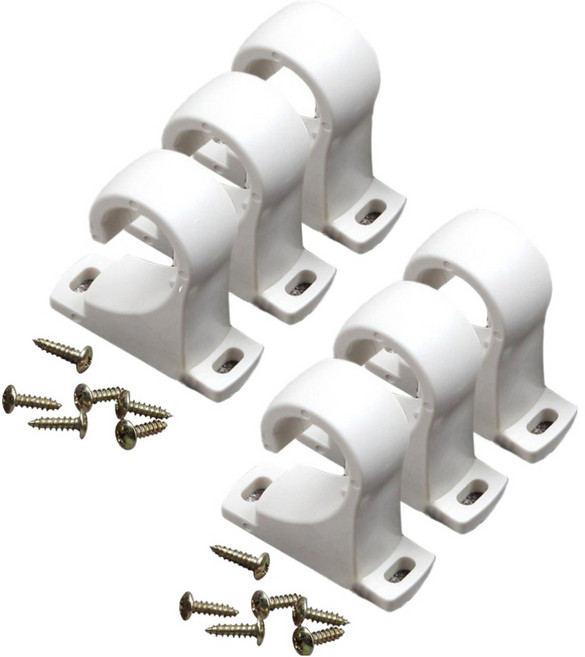 준앤컴파니 봉브라켓 25mm 3p, 아이보리, 2개